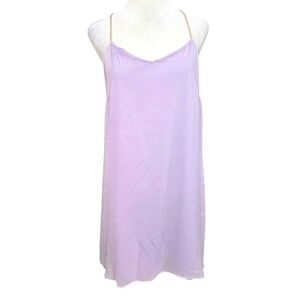 BUCKLEY K 100% Silk Slip Mini Dress With Gold Braid Straps. Size 4 NWT